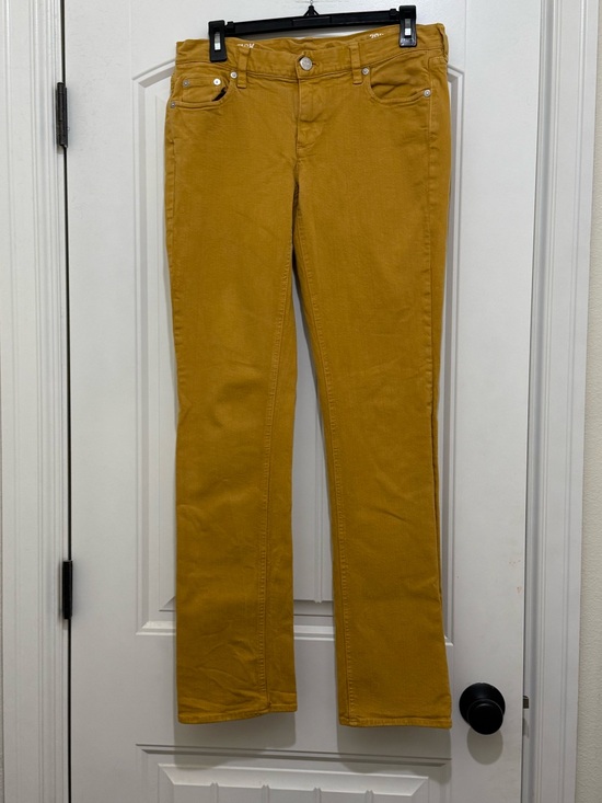 J. Crew Denim - J. Crew Matchstick Straight Leg Mustard Yellow Gold Jeans - Womens 29R